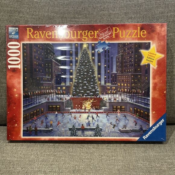 Ravensburger Christmas at Rockefeller Center 1000 Piece Puzzle 195633 New Sealed - Picture 1 of 6